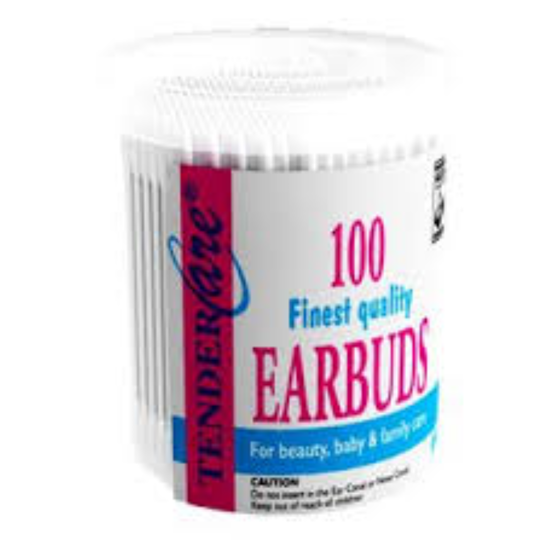 TENDERCARE EARBUDS PACKET WHITE 50'S